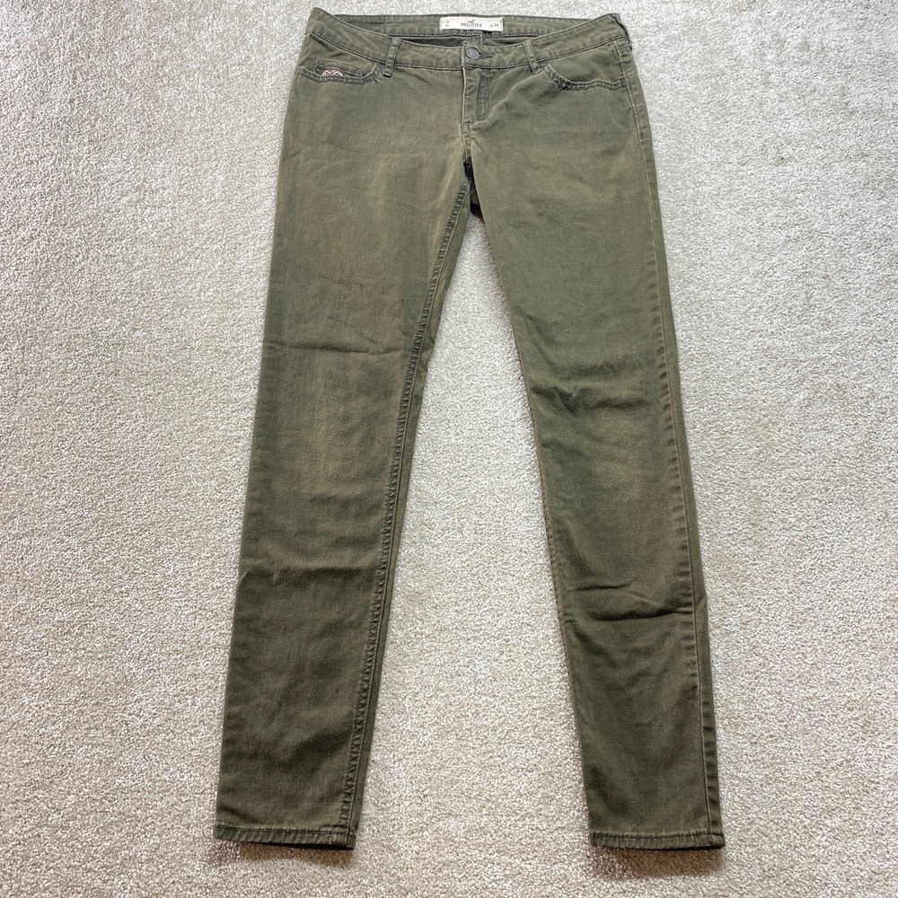 Hollister Women's Skinny Jeans‎ Olive Green W28 Stretch